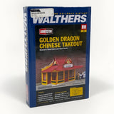 Walthers HO Scale Golden Dragon Chinese Takeout Building Kit #933-3780 SEALED Model