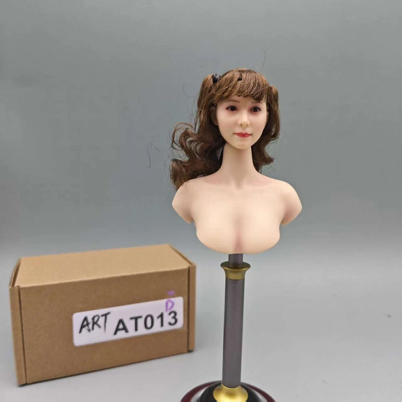 ART013D 1/6 Scale Xiaoyou Asian Beauty Movable Eye Head Carving Model Toys Model