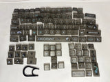 Valorant Agent Sage Themed Translucent Plastic Keycaps Black/Gray English QWERTY Model
