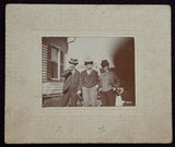 Tiny 1890 Photo on Board~3 Women Wearing Men¡¯s Clothes & Smoking~Crossdressed Model
