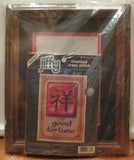 Sunset Jiffy 16713 Good Fortune chinese character in frame xstitch x stitch kit Model