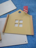 7 x 11 x 10" Dollhouse Room Box W/Chimney Model