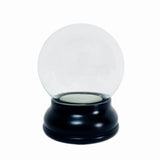Clear DIY Empty Snow Globe kit Glass Water Globe Jar with Resin Base (80MM) Model