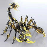 Black Gold Cyber Scorpion Metal Model Kit 3D Puzzle DIY STEM Gift Model