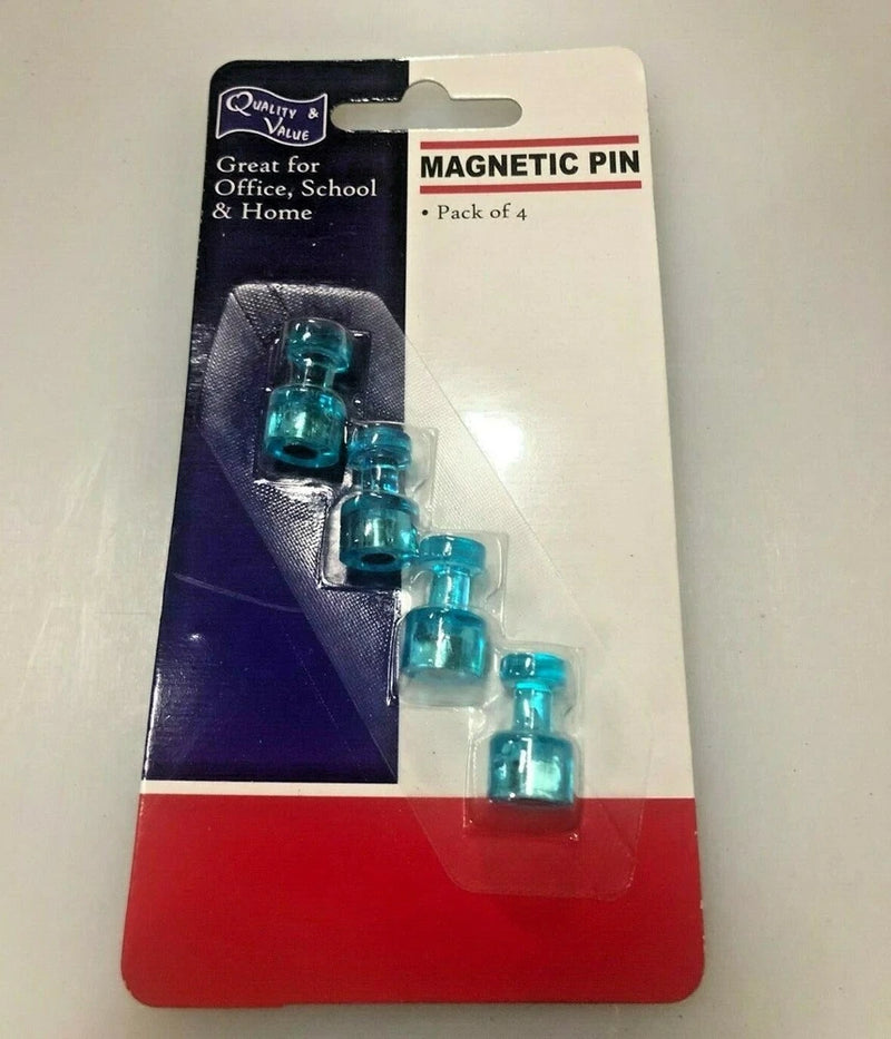 MAGNETIC PINS FRIDGE MAGNETS X 12 CRYSTAL BLUE PHOTO BOARD | HYT Model