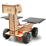DIY Solar Powered Car Kit Wooden STEM Puzzle Science Toy Kids Educational Gift Model