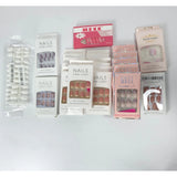 Press On Nails Bundle 18 Sets Glue Kit DIY Acrylic Fake Nails Mixed Lot Manicure Model