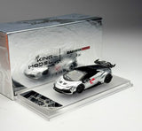 King 1:64 Silver Huracan Widebody Sports Model Diecast Metal Car Model