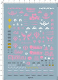 Detail Up HG 1/144 Scale AMX-004 Qubeley Qubeky GDM  Model Water Slide Decal Model