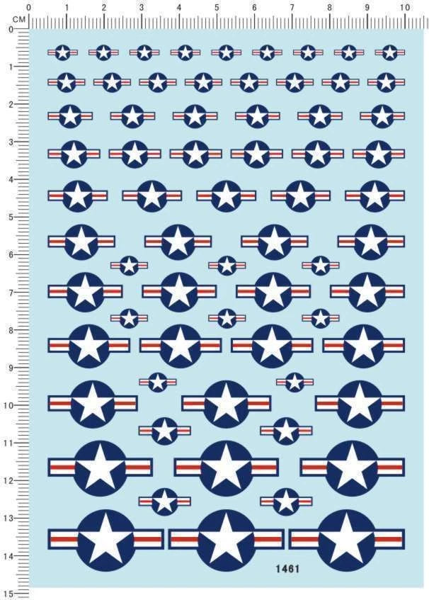 decals USA Military Aircraft Insignia for different scales model kits 1461 Model