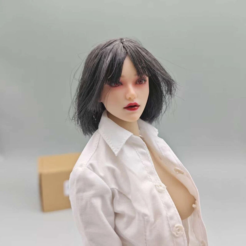 ART019C 1/6 Xiaoqing Moveable Eyes Head Sculpt PVC Model Fit 12'' Action Figure Model