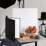 Meking Photography Backdrop & Reflector Board Set, 2 * 24¡± x 24¡± & 2 * 16¡± x 23¡± Model