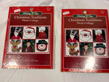 Holiday Time Photo Collage Christmas Tradition Counted Cross Stitch Kit lot 2 Model