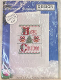 Cross Stitch Merry Christmas Card Christmas Greetings Design Works Crafts Model