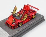 EY Topart 1:64 Plating Red LBWK Countach Sports Model Diecast Display Car Model
