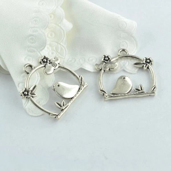 Birdcage Charms Pendant DIY Bracelet Necklace Handmade Jewelry Accessories 10Pcs Charms