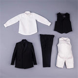 1:6 Scale Solider Model Doll Men's Suit Clothes Fit 12in Male Man Action Figures Model