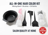 Hair Coloring Kit Mixing Bowl Brush Set + Oil Applicator Bottle DIY Salon Tools Model