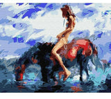 Paint By Numbers Adults kids Horse Abstract DIY Painting Kit 40x50CM Canvas Model