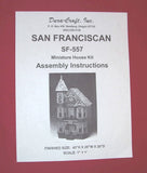 Dura-Craft *SAN FRANCISCAN* SF-557 Dollhouse INSTRUCTIONS Model