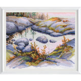 RTO counted cross stitch kit "Stone family", 25,5x21cm, DIY Model