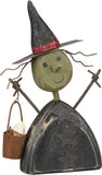 Primitives by Kathy Vintage Style Chunky Witch Sitter Halloween Figurine New Model