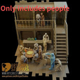 1/32 Scale Spaghetti Western 12 Figures Resin Model Kit Model