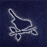 RTO counted Cross Stitch Kit cushion "Snow silver. Bird" CU014, 40x40 cm, DIY Model