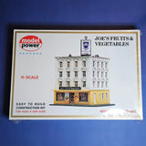 Model Power 1536 N Scale Vtg Joe's Fruits & Vegetables Building Model Kit NIP Model