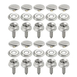 30PCS Boat Cover Press Stud Snap Fasteners Screw Kit Canvas For Car Hood Model