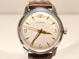 VINTAGE CLASSIC ELEGANT 33mm MEN'S SWISS CHROMED MECHANICAL WATCH "LABOR" 17J. Model
