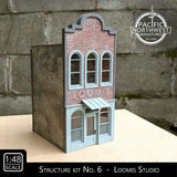 Pacific Northwest Miniatures - 1:48 O Scale Kit "Loomis Studio" (unpainted wood) Model