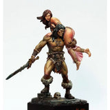 1/24 75mm Resin Model Kit Barbarian & The Lost Princess Unpainted Model