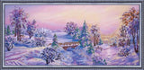 Bead embroidery kit Enchanted Forest needlework kit Art canvas beadwork pattern Model