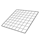 Iron Wire Grid Panel Board Photo Display Holder Hanging Frame Black 14"x14" Model