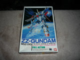 Vintage 1986 ZZ-Gundam MSZ-010 Full Action Model 1/100 Scale No. 7 Unpunched Model