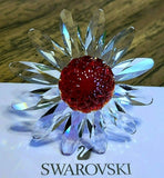 ?? Swarovski Crystal 2000 SCS Join Gift Red Marguerite Daisy Flower Figurine NIB Model