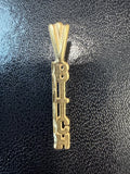 24k Gold Plated Sterling Silver .925 Bitch Charm Pendant. For The ex? Charms
