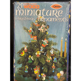 Vintage Arrow Paint By Number 25 Wood Miniature Christmas Ornaments Kit New Model