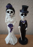Skeleton Bride And Groom 2pc Figurines Model