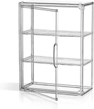 Clear 3 Tiers Acrylic Display Case for Figures Collectibles 1 Pack Wall Mounted Model