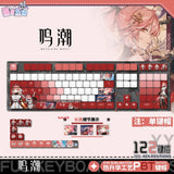 Anime Wuthering Waves Changli 122Keys Keycaps For Mechanical Keyboards Model
