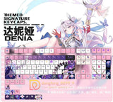 Wuthering Waves Denia PBT Keycap 120 Keys Cherry MX Gift For Mechanical Keyboard Model