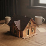 DIY Miniature House Kit Easy to Assemble Miniature Dollhouse Building for Teens Model