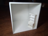 1:24 Scale 3D Printed Room Box - Unfinished Miniature Display No Tools Model