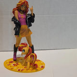 My Little Pony Sunset Shimmer Plastic Figurine w/ Stand Display Base, Multicolor Model