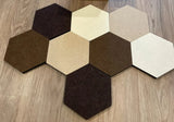 Bulletin Wall Tile16 PCS Self Adhesive Felt Hexagon Wall Board New Model