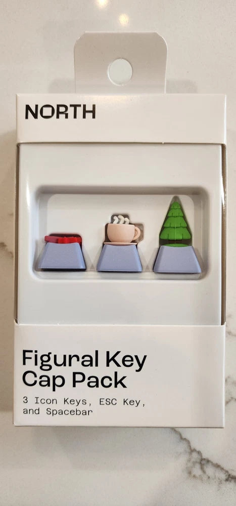 NORTH Figural Key Cap Pack Purple - Keyboard Fall Christmas *New* Model