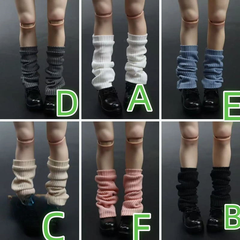 1/6 Female Girl Calf Pile Socks Cute Sexy Stockings Model Fit 12in Figure Doll Model