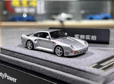 DPM 1:64 Silver 959 Classic Racing Sports Model Diecast Resin Car Model